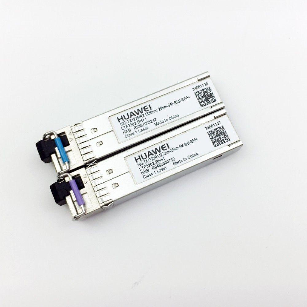 Трансивер Huawe* BiDi SFP+ 1330nm TX 1270nm RX 10Gb/s 3dBm 4dBm 14.4dBm LC SMF 20km (34061127)