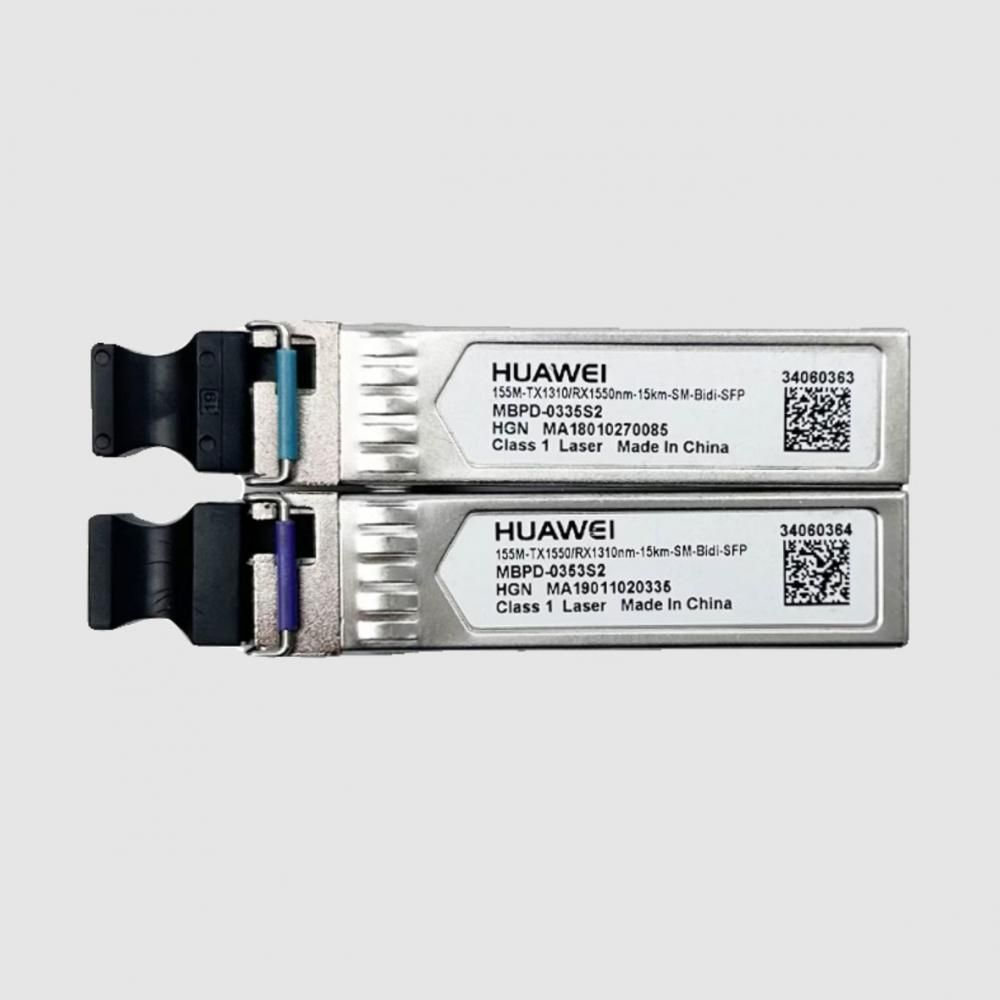 Трансивер Huawe* 34060364 MBPD-0353S2 155M TX1550/RX1310nm 15km SM BiDi SFP (34060364)