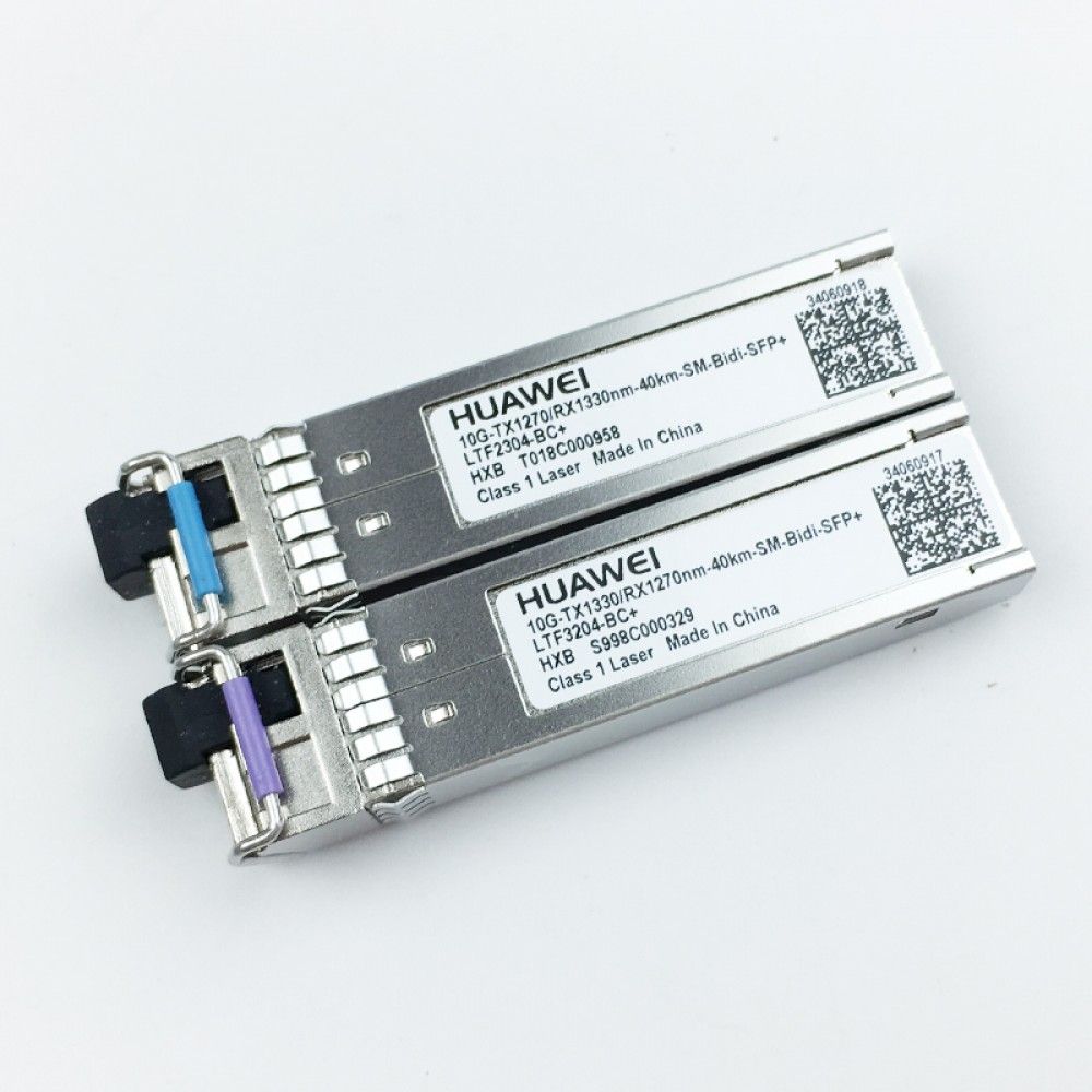 Трансивер Huawe* BiDi SFP+ TX 1330nm/RX 1270nm 9.95 10.3Gb/s 0dBm 5dBm 18dBm LC SM 40km (34060917)