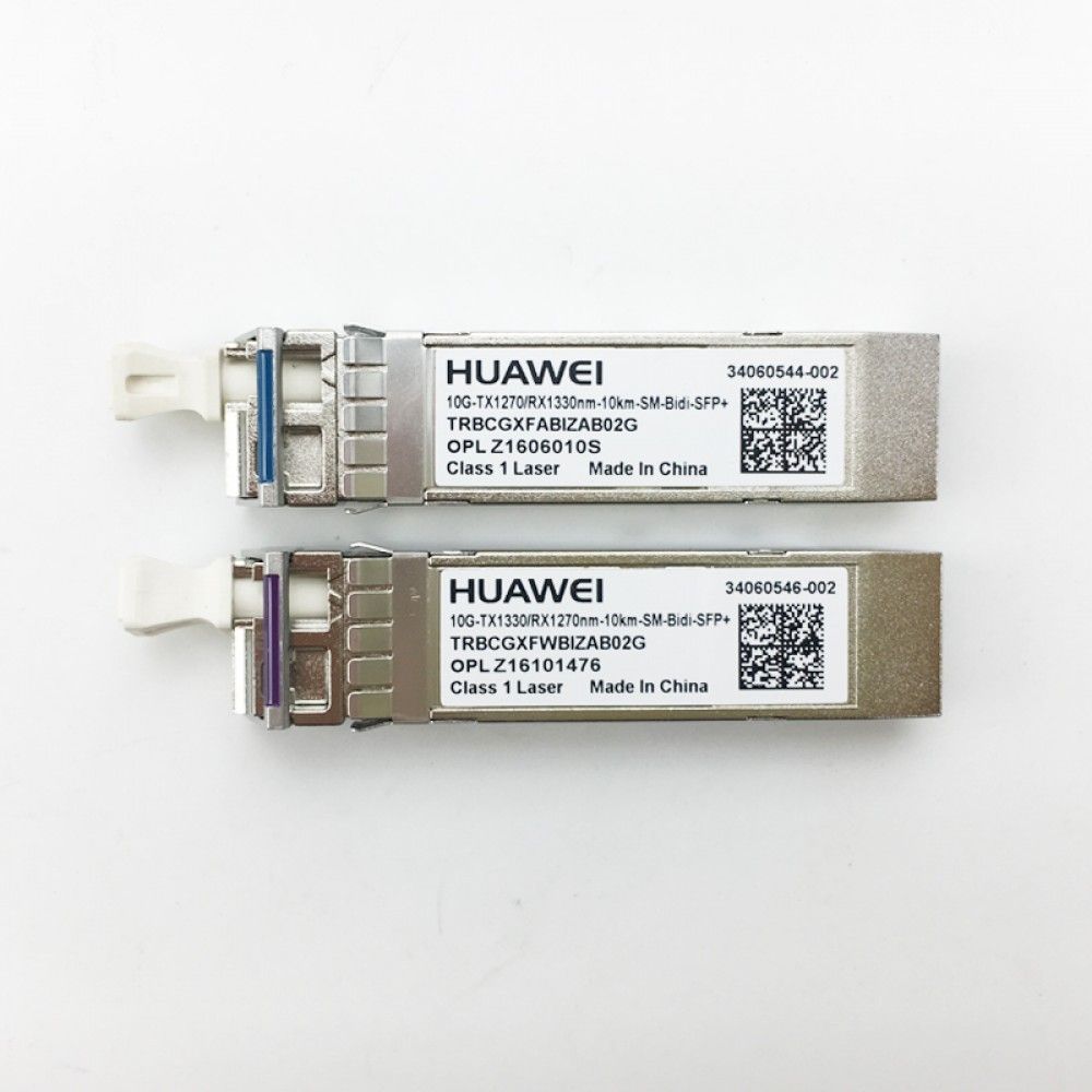 Трансивер Huawe* BIDI SFP+ 1330nm TX 1270nm RX 2.5 11.3Gb/s 8.2dBm 0.5dBm 14.4dBm LC SM 10km 40 85degc (34060544)