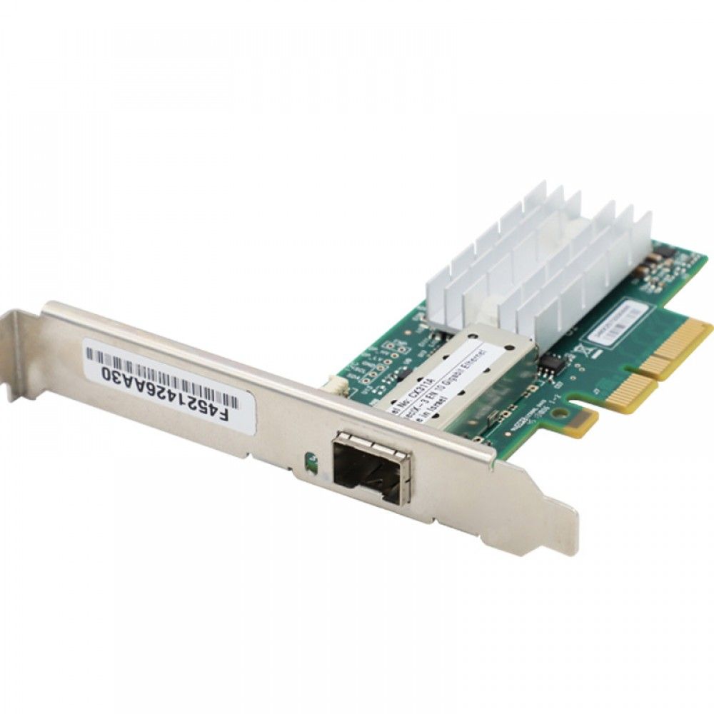 Сетевая карта Mellanox MCX311A-XCAT ConnectX-3 Ethernet Single SFP+ Port PCIe 3.0 x4 8GT/s