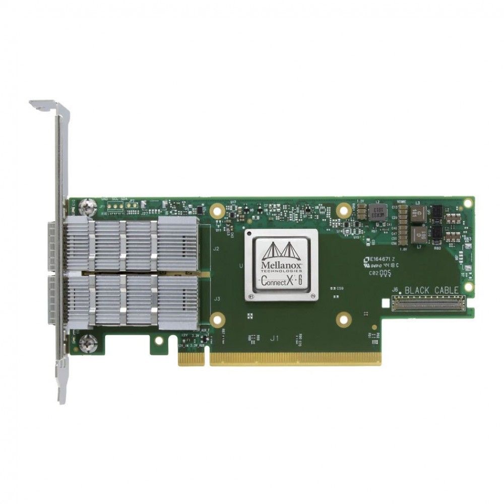 Сетевая карта Mellanox MCX653106A-HDAT ConnectX-6 VPI HDR IB 200Gb/s and 200GbE QSFP56 PCIe4.0 x16