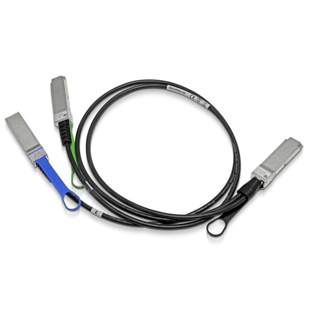 Трансивер-кабель Mellanox MCP7H50-H001R30 IB HDR 200Gb/s to 2x100Gb/s QSFP56 to 2xQSFP56 LSZH colored 1m 30AWG